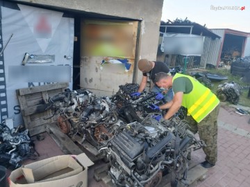  Odzyskane części pochodzące z aut skradzionych w Europie